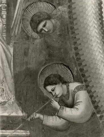Kunsthistorisches Institut Florenz — Giotto di Bondone - sec. XIV - Giudizio Universale: angeli tubicini — particolare